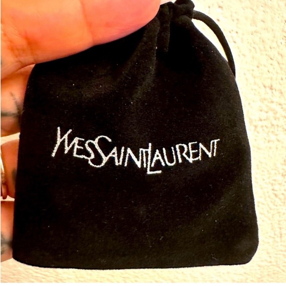 Yves Saint Laurent Black Velvet Pouch - Picture 3 of 6